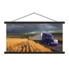 MuchoWow® Textilposter Lila LKW zwischen den Feldern 120x60 Produktbild-Vorschau 1