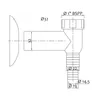 Aufputzsiphon Chrom Kunststoff Siphon Anschluss Produktbild-Vorschau 3