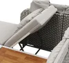 Polyrattan Sonneninsel 192x160cm mit klappbarem Sonnendach Produktbild-Vorschau 7