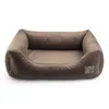 Premium Hundebett Velvet Braun L – 93x77x22 cm | Weiches Produktbild-Vorschau 6