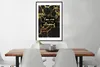 MuchoWow® Gerahmtes Poster Zitat - Motivation - Gold - Produktbild-Vorschau 3