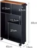 Regal Tower rollbar schwarz Stahl Schichtholz Produktbild-Vorschau 7
