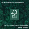 A forest background with an FSC certification logo and text. Produktbild-Vorschau