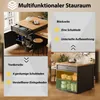 Îlot de cuisine extensible Flieks avec tiroirs et Voir les images du produit 8