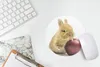MuchoWow® Mauspad Mousepad Kaninchen - Baby - Apfel 20x20 Produktbild-Vorschau 5