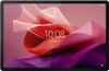 A tablet displaying the time and date on its screen, with a colorful abstract wallpaper. Podgląd zdjęcia produktu