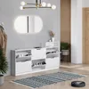 Botník na boty Vicco Luca Bílá/bílý vysoký lesk 116.6 x Náhled obrázku produktu 6