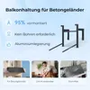 SUNSHARE Beton-Balkonhalterung für Ray 200W Module, Produktbild-Vorschau 2