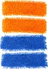 Four mop heads, two orange and two blue, laid out horizontally against a white background. Produktbild-Vorschau