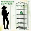 Petite serre COSTWAY, mini-serre à tomates avec 5 étagères Voir les images du produit 3