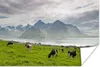 MuchoWow® Poster Kuh - Berg - Meer 60x40 cm - Produktbild-Vorschau 2