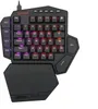 A black Redragon K585 RGB gaming keyboard with a wrist rest, shown from a slightly elevated front-facing angle against a white background. Produktbild-Vorschau