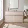 Masseno Kommode NUDO 120 cm Sideboard mit 6 Schubladen und  Produktbild-Vorschau 3