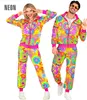 Party Trainingsanzug "Hippie Groovy" für Erwachsene Größe: Produktbild-Vorschau 1