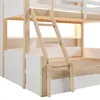 Etagenbett 90x200 + 140x200 cm mit LED, offenen Produktbild-Vorschau 17
