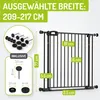 Bomi Treppenschutzgitter ohne Bohren, 209-217 cm, flacher Produktbild-Vorschau 2