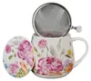 Duo | Hrnček na čaj so sitkom - 430 ml - Porcelán - Motív Náhľad obrázku produktu 2