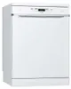 A white dishwasher is shown from a three-quarter angle against a white background. Voir les images du produit