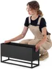 KADAX Ampio portafiori con vaso 60x30cm, acciaio, nero Anteprima dell’immagine prodotto 9
