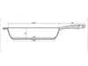 Gusseisenpfanne Ø28 cm 6 cm hoch mit Glasdeckel MAYSTERNYA Produktbild-Vorschau 7
