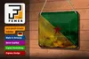 Blechschild Flagge Französisch-Guayana 18x12cm Flag Rost Produktbild-Vorschau 3