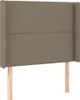 vidaXL Boxspringbett mit Matratze & LED Taupe 100x200 cm Produktbild-Vorschau 7