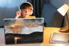 MuchoWow® Laptop Aufkleber Sticker Cover Abstrakt - Gold - Produktbild-Vorschau 3