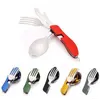 4in1 Camping Besteck klappbar in Gelb (Gold), Reisebesteck Produktbild-Vorschau 3