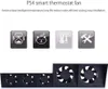 PS4-Lüfter, externer USB-Kühler mit 5 Lüftern und Produktbild-Vorschau 3