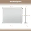 Miroir LED COSTWAY Hollywood, miroir de maquillage 80 x 60 Voir les images du produit 6
