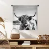 MuchoWow® Wandteppich Wandbehang Kuh - Schottisches Produktbild-Vorschau 6