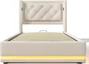 Flieks Polsterbett 90x200cm mit USB & Typ-C, Einzelbett Produktbild-Vorschau 9