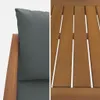 Salotto da giardino in legno, 4 posti, Marrone naturale Anteprima dell’immagine prodotto 2