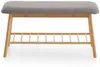 Karin banc 1 étagère grise, bambou. Voir les images du produit 2
