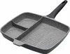 Odlewana aluminiowa patelnia grillowa z 3 przegrodami - Podgląd zdjęcia produktu 1