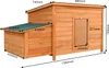 Kurník Wiltec 1360 x 740 x 700 mm červenohnedý s drevenou Náhľad obrázku produktu 7