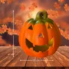 Kürbis-Laterne als LED Halloween-Deko Windlicht in 19x20 cm Produktbild-Vorschau 2