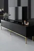 Skye Decor, Lord - Nero, Oro, Mobili TV, nero, 180 x 47 x Anteprima dell’immagine prodotto 3