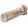 D&D Katzentunnel Cote d'Ivoire 25 x 120 cm Braun und Weiß Produktbild-Vorschau 1