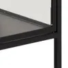 Vitrine Nebas 80cm, 2 Türen und 1 Fachboden - schwarz Produktbild-Vorschau 5