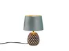 Tischlampe - Grün - Grüngrau - Goldgelb - H 26 cm - Keramik Produktbild-Vorschau 4