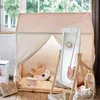 Cuscino per bambini in pelle di camoscio marrone 31x38 cm  Anteprima dell’immagine prodotto 6