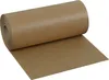 A roll of brown kraft paper is shown unrolling onto a white surface. Produktbild-Vorschau