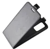 A black flip case for a smartphone is shown against a white background. Produktbild-Vorschau