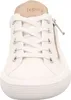 A close-up front view of a white sneaker. Produktbild-Vorschau