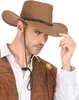 r Cowboyhut aus braunem Wildleder für Erwachsene Produktbild-Vorschau 3