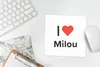 MuchoWow® Mauspad Mousepad Ich liebe - Milou - Mädchen Produktbild-Vorschau 5