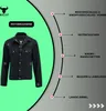 BULLDT Herren Motorradjacke Jeansjacke Trucker Jacke Futter Produktbild-Vorschau 7
