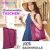 EllaTex Baumwolltasche 38x42 cm – Stoffbeutel aus 100% Produktbild-Vorschau 2