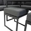 Garten Aluminium Möbelset Anthrazitgrau 7-Sitzer Outdoor Produktbild-Vorschau 8